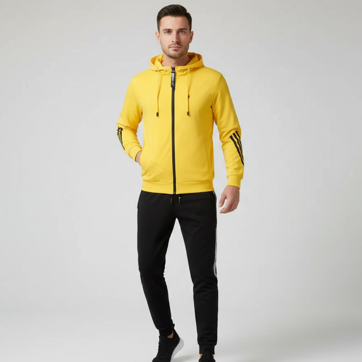 Felpa con Cappuccio + Pantaloni Gratis