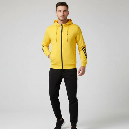 Felpa con Cappuccio + Pantaloni Gratis